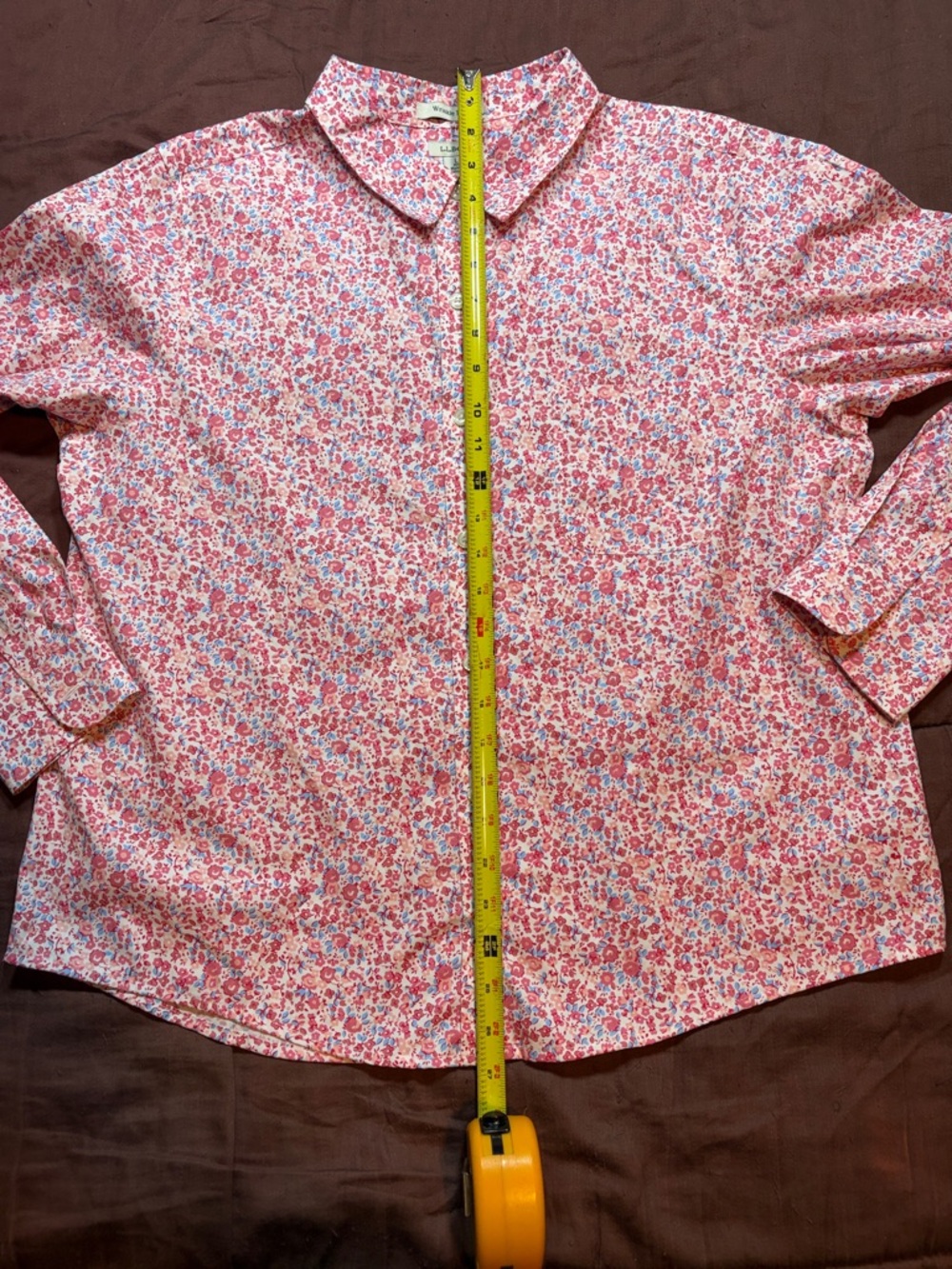 Floral Print Button Down Blouse by L.L. Bean Brand.  NWOT! - Picture 9 of 16